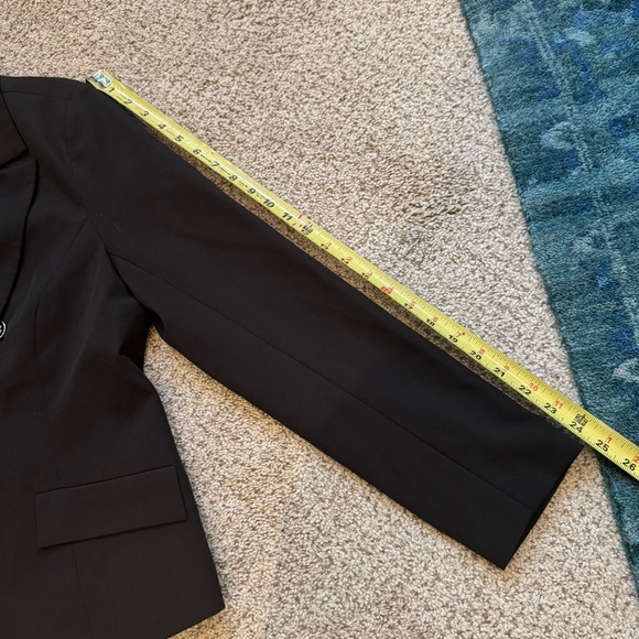 Nanette Lepore Black Gold Button Blazer Classic Double Breasted Office Jacket 12 - Picture 11 of 12